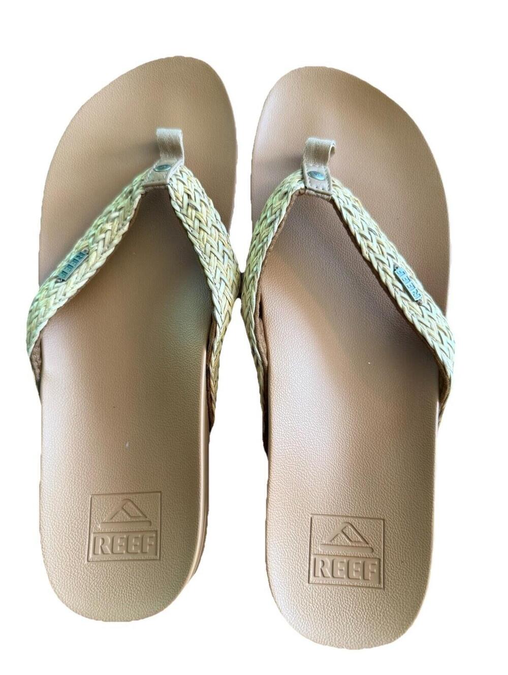 Reef Women’s Flip Flop Sandals Woven Top Size 9
